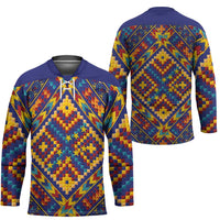 Kolose-Tuvalu Crochet Hockey Jersey with Polynesian and Pacific Tattoos - Polynesian Pride