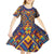 Kolose-Tuvalu Crochet Kid Short Sleeve Dress with Polynesian and Pacific Tattoos - Polynesian Pride