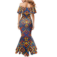 Kolose-Tuvalu Crochet Mermaid Dress with Polynesian and Pacific Tattoos - Polynesian Pride