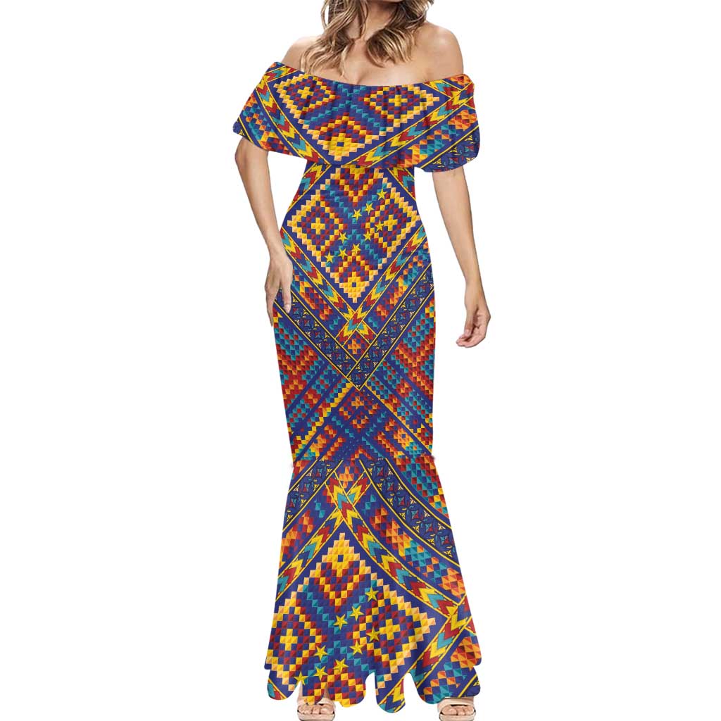 Kolose-Tuvalu Crochet Mermaid Dress with Polynesian and Pacific Tattoos - Polynesian Pride