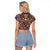 Kolose-Tuvalu Crochet Raglan Cropped T Shirt with Polynesian and Pacific Tattoos - Polynesian Pride