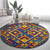 Kolose-Tuvalu Crochet Round Carpet with Polynesian and Pacific Tattoos - Polynesian Pride