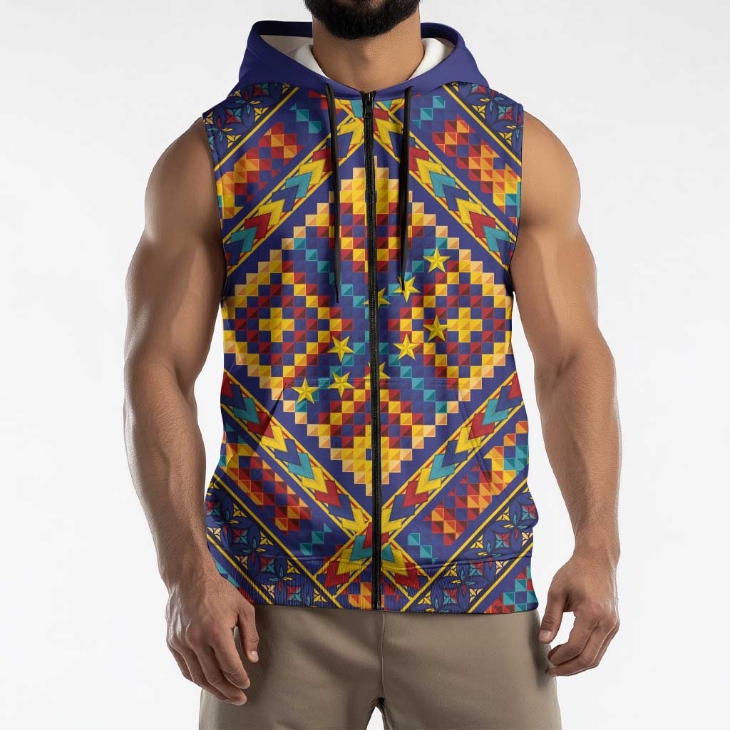 Kolose-Tuvalu Crochet Sleeveless Zip Hoodie with Polynesian and Pacific Tattoos LT03 - Polynesian Pride