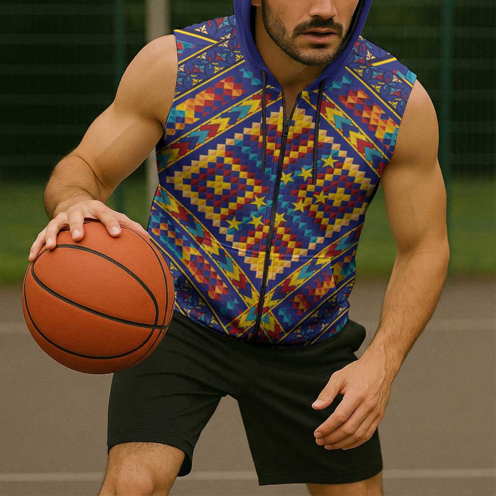 Kolose-Tuvalu Crochet Sleeveless Zip Hoodie with Polynesian and Pacific Tattoos LT03 - Polynesian Pride