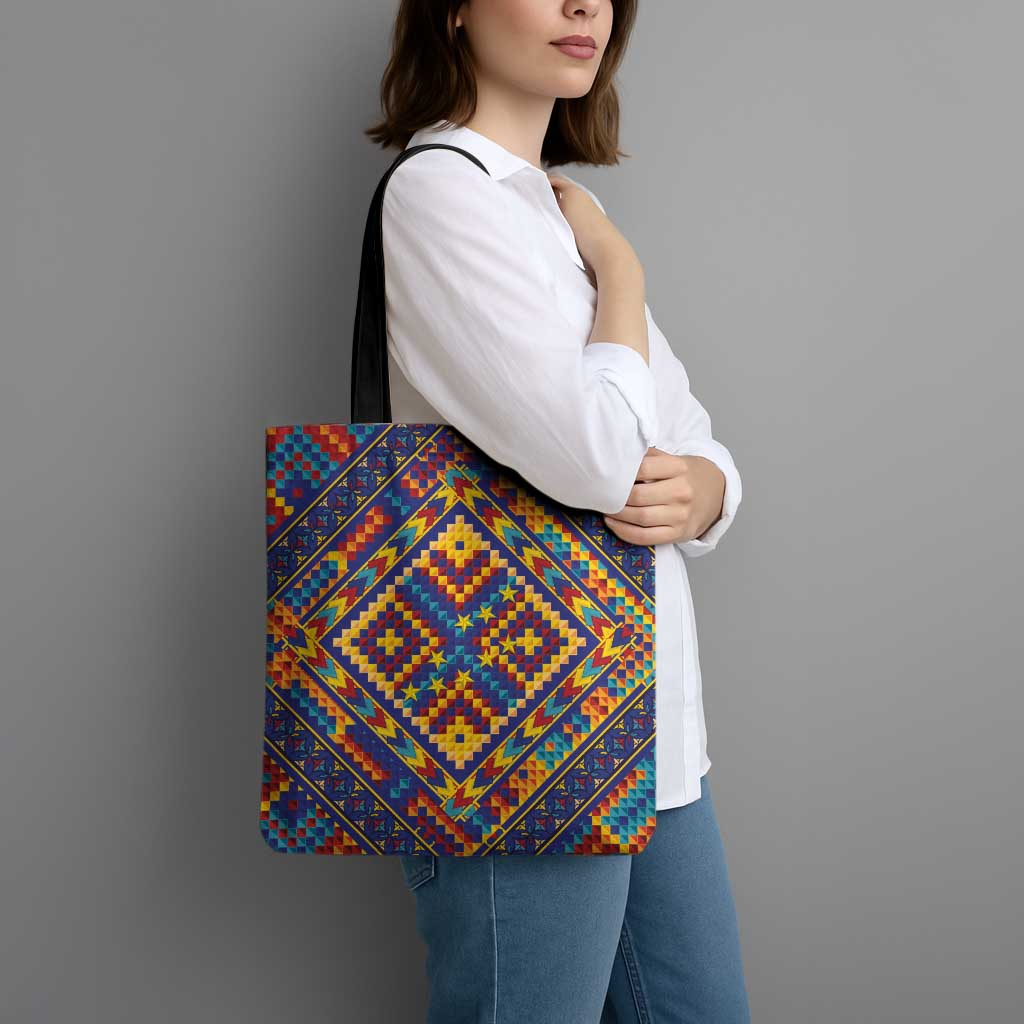 Kolose-Tuvalu Crochet Tote Bag with Polynesian and Pacific Tattoos - Polynesian Pride