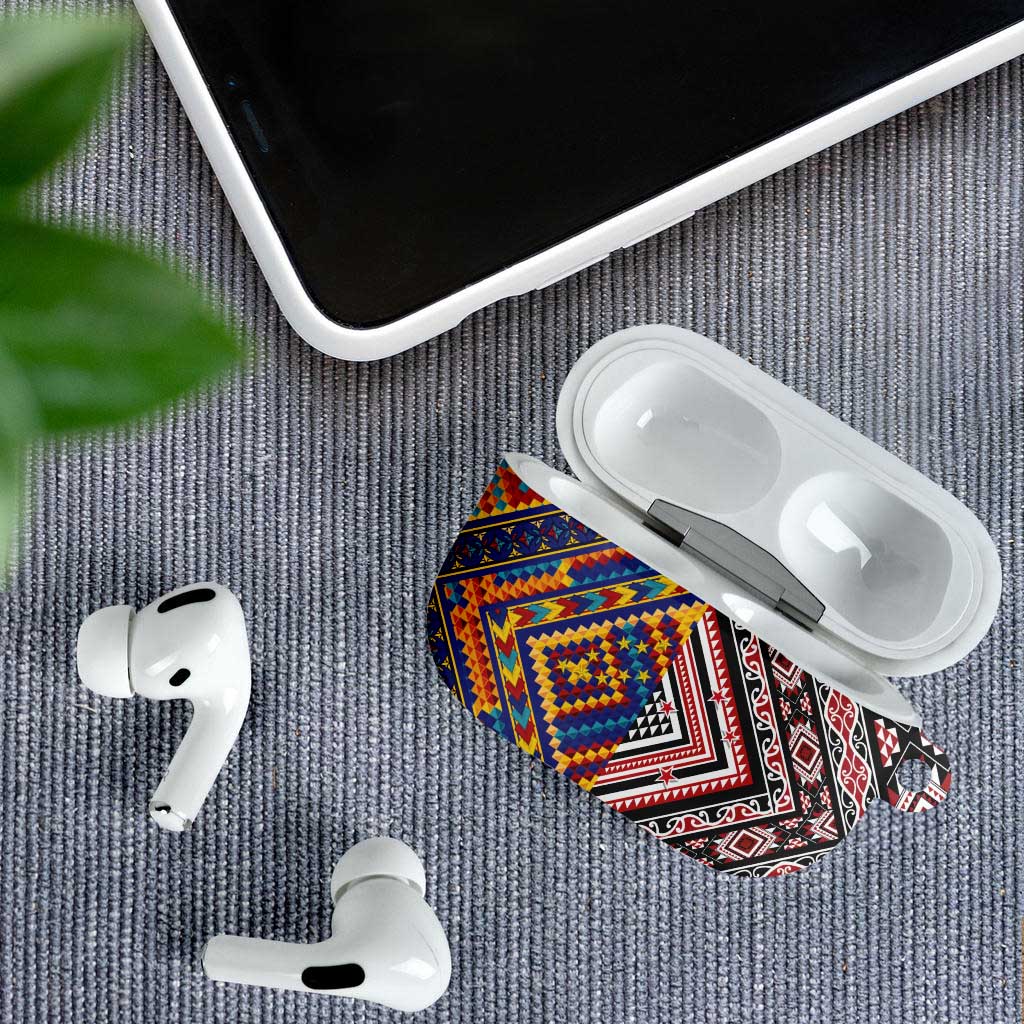 Tuvaluan and New Zealand Culture AirPods Case The Art of Kolose and Taniko LT03 - Polynesian Pride