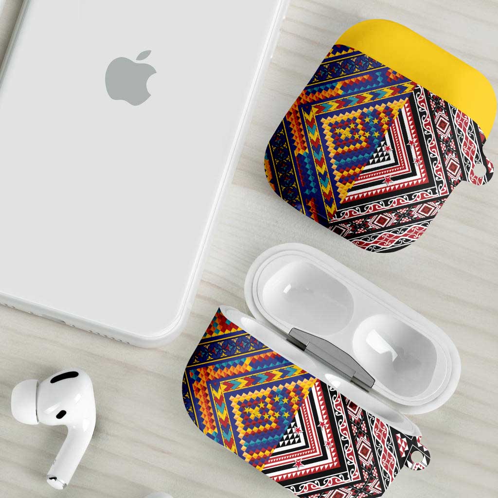 Tuvaluan and New Zealand Culture AirPods Case The Art of Kolose and Taniko LT03 - Polynesian Pride