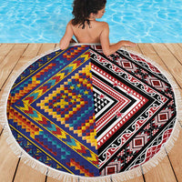 Tuvaluan and New Zealand Culture Beach Blanket The Art of Kolose and Taniko LT03 - Polynesian Pride