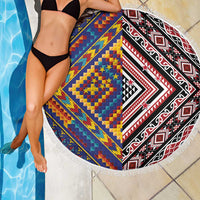 Tuvaluan and New Zealand Culture Beach Blanket The Art of Kolose and Taniko LT03 - Polynesian Pride