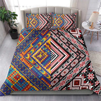Tuvaluan and New Zealand Culture Bedding Set The Art of Kolose and Taniko LT03 - Polynesian Pride