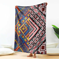 Tuvaluan and New Zealand Culture Blanket The Art of Kolose and Taniko LT03 - Polynesian Pride