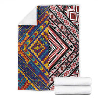 Tuvaluan and New Zealand Culture Blanket The Art of Kolose and Taniko LT03 - Polynesian Pride