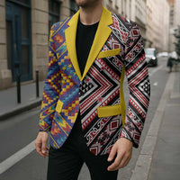 Tuvaluan and New Zealand Culture Blazer The Art of Kolose and Taniko LT03 - Polynesian Pride