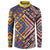 Tuvaluan and New Zealand Culture Button Sweatshirt The Art of Kolose and Taniko - Polynesian Pride