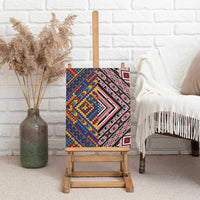 Tuvaluan and New Zealand Culture Canvas Wall Art The Art of Kolose and Taniko LT03 - Polynesian Pride