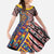 Tuvaluan and New Zealand Culture Family Matching Off Shoulder Maxi Dress and Hawaiian Shirt The Art of Kolose and Taniko - Polynesian Pride