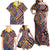 Tuvaluan and New Zealand Culture Family Matching Off Shoulder Maxi Dress and Hawaiian Shirt The Art of Kolose and Taniko - Polynesian Pride