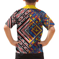Tuvaluan and New Zealand Culture Family Matching Puletasi and Hawaiian Shirt The Art of Kolose and Taniko LT03 - Polynesian Pride