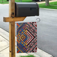 Tuvaluan and New Zealand Culture Garden Flag The Art of Kolose and Taniko LT03 - Polynesian Pride
