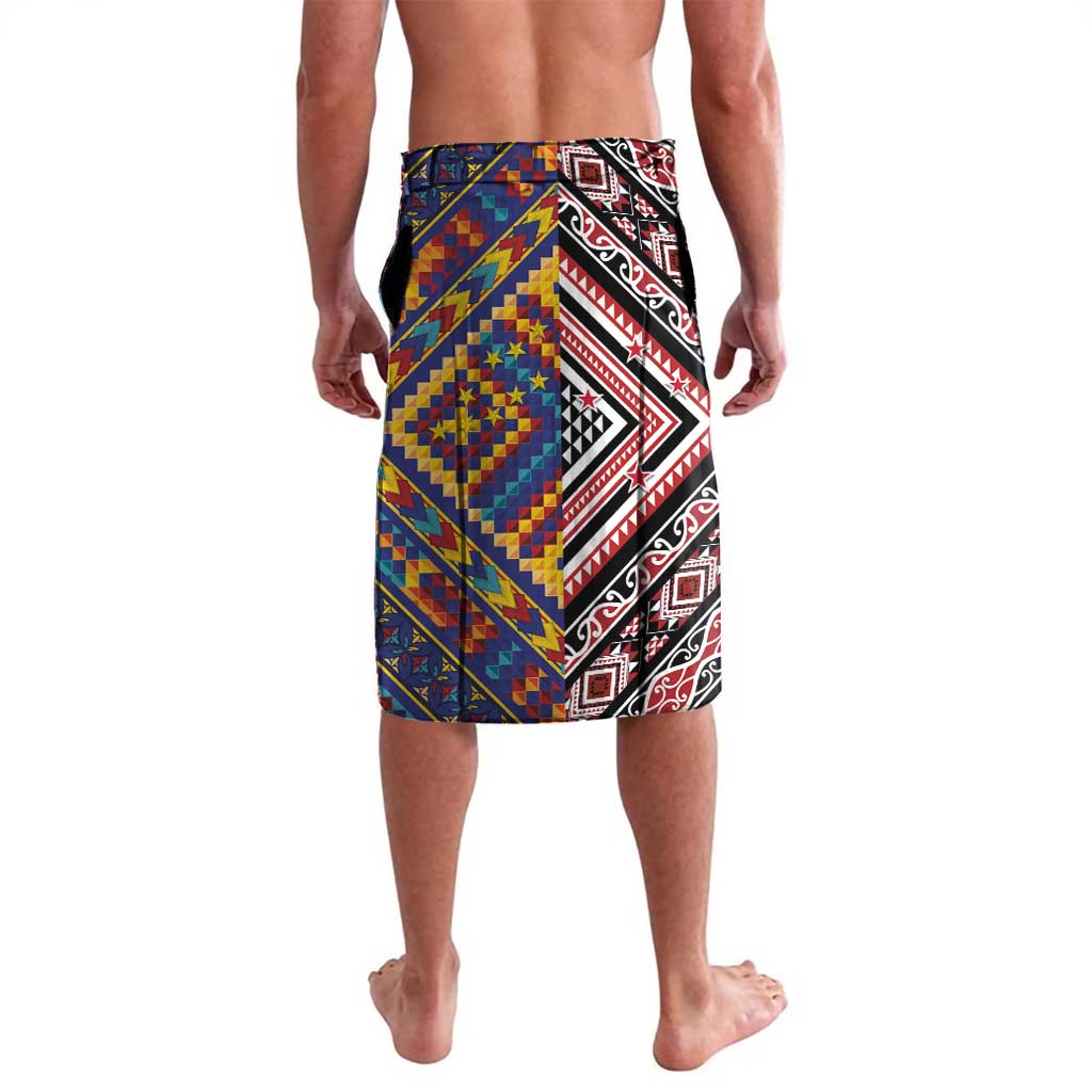 Tuvaluan and New Zealand Culture Lavalava The Art of Kolose and Taniko LT03 - Polynesian Pride