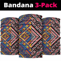 Tuvaluan and New Zealand Culture Neck Gaiter The Art of Kolose and Taniko LT03 package One Size: 25*50cm Navy - Polynesian Pride