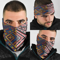 Tuvaluan and New Zealand Culture Neck Gaiter The Art of Kolose and Taniko LT03 - Polynesian Pride