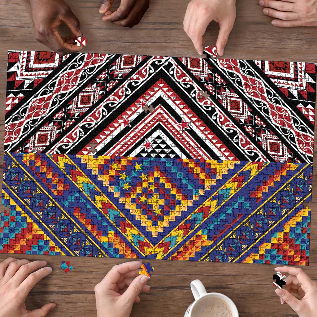 Tuvaluan and New Zealand Culture Puzzle The Art of Kolose and Taniko LT03 - Polynesian Pride