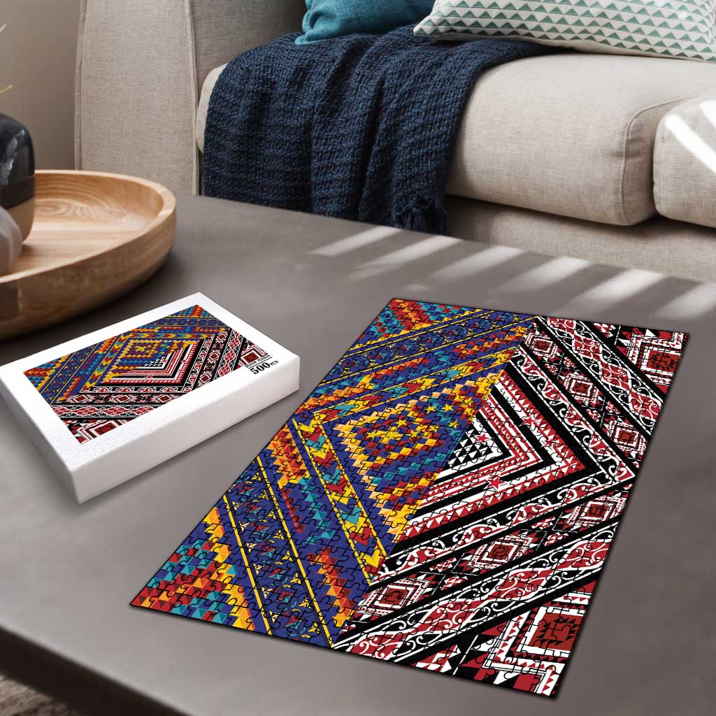 Tuvaluan and New Zealand Culture Puzzle The Art of Kolose and Taniko LT03 - Polynesian Pride
