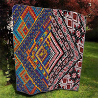 Tuvaluan and New Zealand Culture Quilt The Art of Kolose and Taniko LT03 - Polynesian Pride
