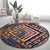 Tuvaluan and New Zealand Culture Round Carpet The Art of Kolose and Taniko - Polynesian Pride