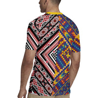 Tuvaluan and New Zealand Culture Rugby Jersey The Art of Kolose and Taniko LT03 - Polynesian Pride