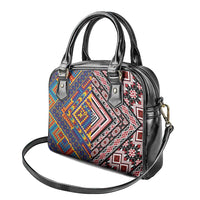 Tuvaluan and New Zealand Culture Shoulder Handbag The Art of Kolose and Taniko LT03 - Polynesian Pride