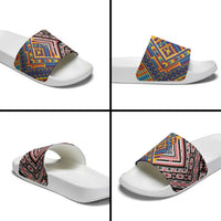 Tuvaluan and New Zealand Culture Slide Sandals The Art of Kolose and Taniko LT03 - Polynesian Pride