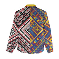 Tuvaluan and New Zealand Culture Women Casual Shirt The Art of Kolose and Taniko LT03 - Polynesian Pride