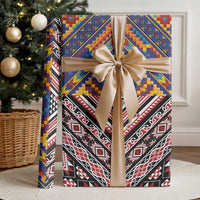 Tuvaluan and New Zealand Culture Wrapping Paper The Art of Kolose and Taniko LT03 - Polynesian Pride