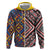 Tuvaluan and New Zealand Culture Zip Hoodie The Art of Kolose and Taniko - Polynesian Pride