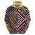 Tuvaluan and New Zealand Culture Zip Hoodie The Art of Kolose and Taniko - Polynesian Pride