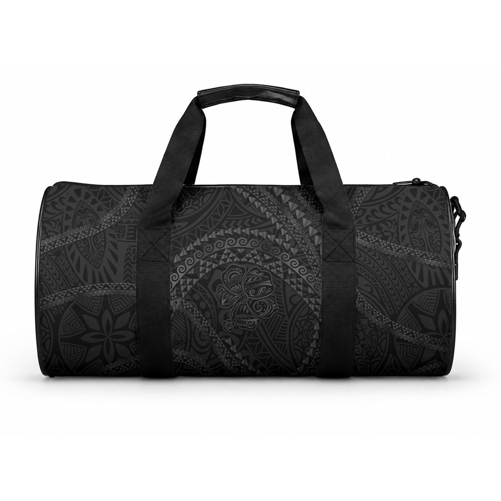 Hawaiian Kakau Art and Hibiscus Tattoo Duffle Bag