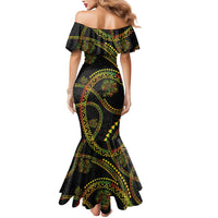 Hawaiian Kakau Art and Hisbiscus Tattoo Mermaid Dress Tribal Pattern-Reggae Style - Polynesian Pride