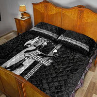 Hawaii Island Quilt Bed Set Hawaiian King and Kakau Symbols Abstract Shoulder Tattoo LT03 - Polynesian Pride