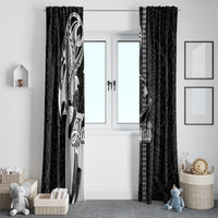 Hawaii Island Window Curtain Hawaiian King and Kakau Symbols Abstract Shoulder Tattoo LT03 - Polynesian Pride