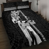 Custom Hawaii Island Quilt Bed Set Hawaiian King and Kakau Symbols Abstract Shoulder Tattoo LT03 - Polynesian Pride