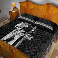 Custom Hawaii Island Quilt Bed Set Hawaiian King and Kakau Symbols Abstract Shoulder Tattoo LT03 - Polynesian Pride