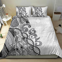 Samoan Traditional Tattoo 685 Bedding Set Tribal Tatau DNA White Color LT03 - Polynesian Pride
