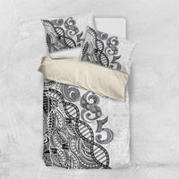 Samoan Traditional Tattoo 685 Bedding Set Tribal Tatau DNA White Color LT03 US Twin 172cm x 218cm White - Polynesian Pride