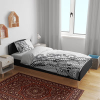 Samoan Traditional Tattoo 685 Bedding Set Tribal Tatau DNA White Color LT03 - Polynesian Pride