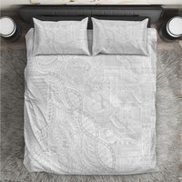 Samoan Traditional Tattoo 685 Bedding Set Tribal Tatau DNA All-White LT03 White - Polynesian Pride