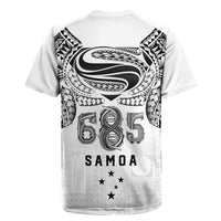 Super Samoa 685 Tribal Tattoo Rugby Jersey Siapo Pattern White Edition LT03 - Polynesian Pride