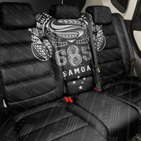 Super Samoa 685 Tribal Tattoo Back Car Seat Cover Samoan Ornament Pattern Black Edition LT03 - Polynesian Pride