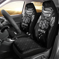 Super Samoa 685 Tribal Tattoo Car Seat Cover Samoan Ornament Pattern Black Edition LT03 - Polynesian Pride